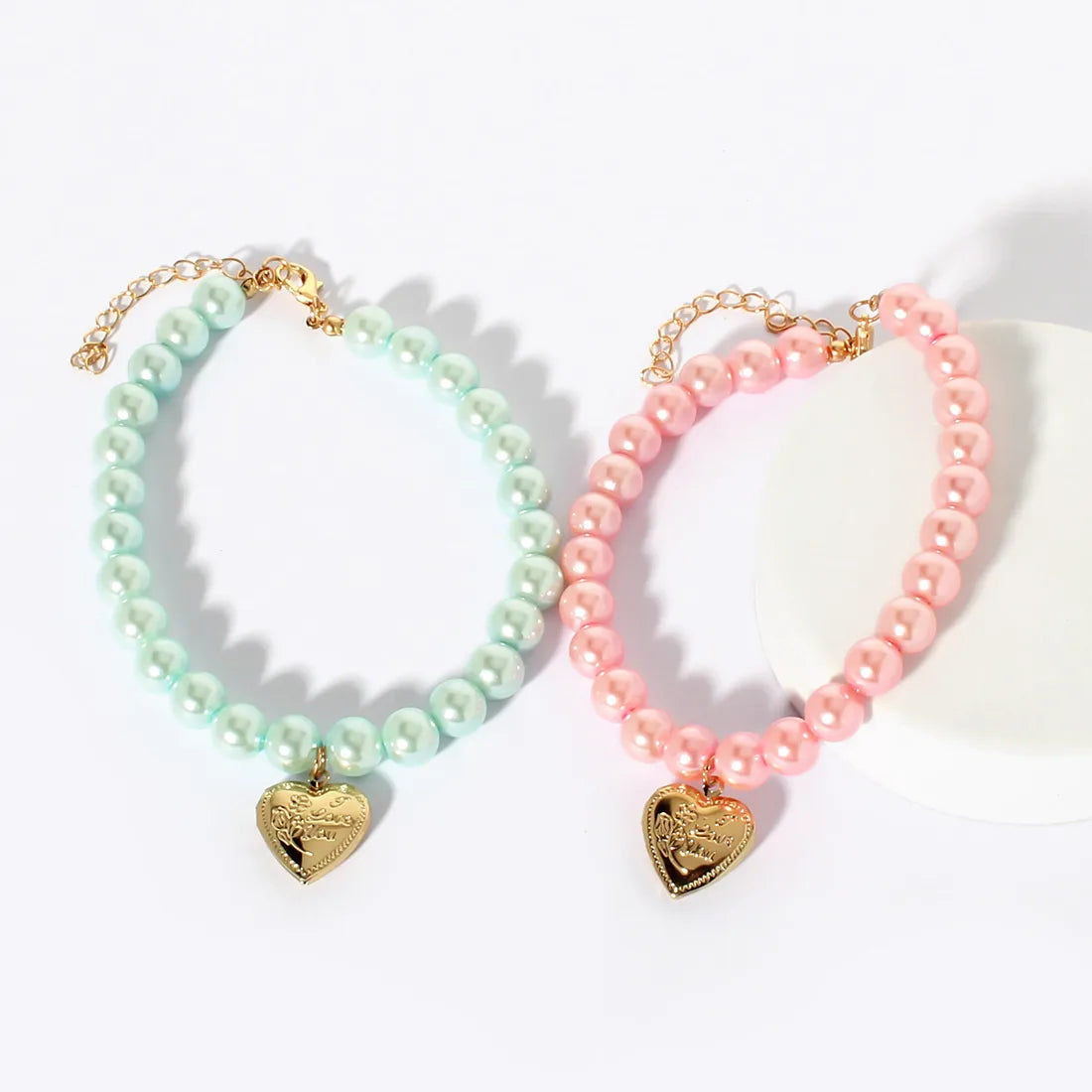 💖🐾  Green or Pink Pet Necklaces 🐾💖