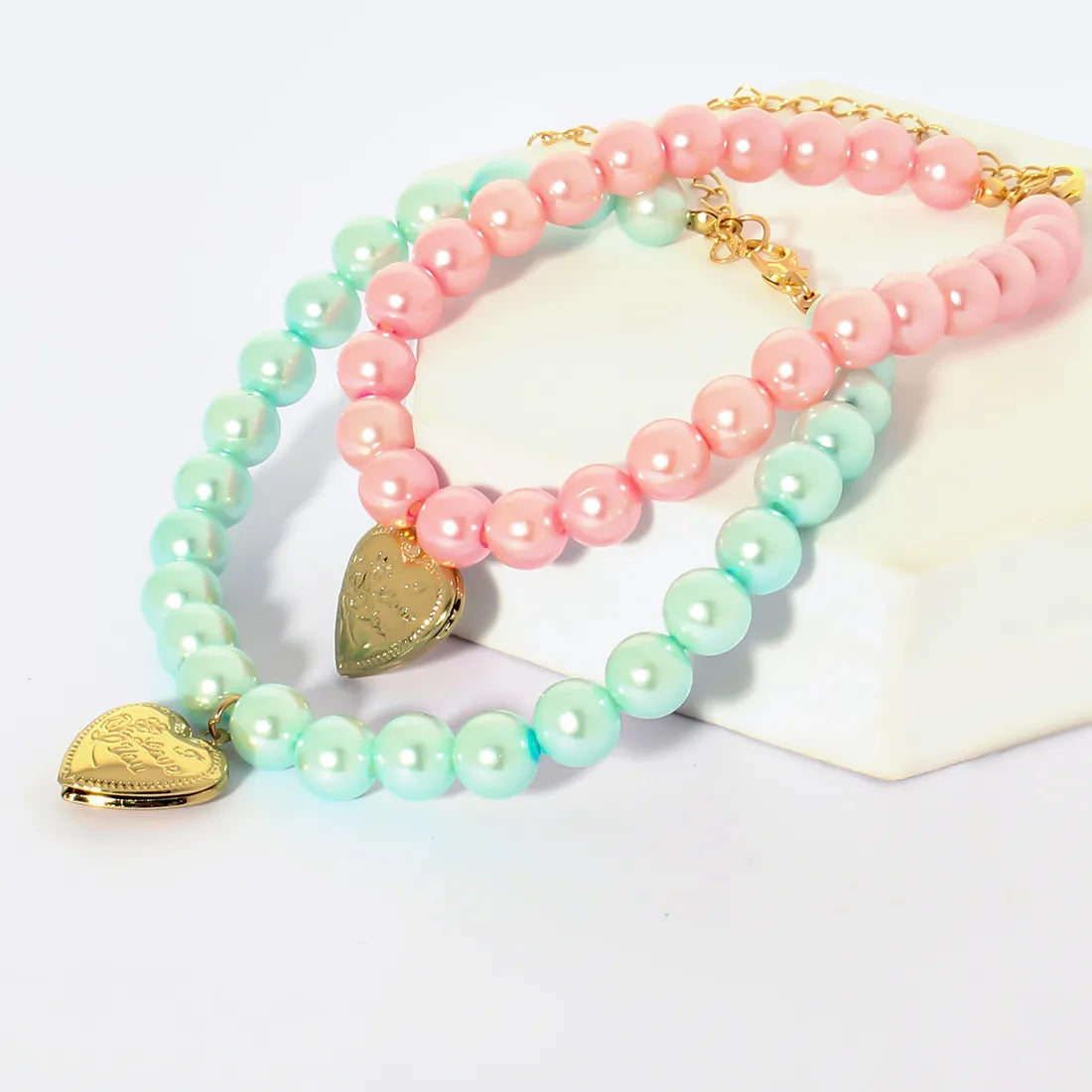 💖🐾  Green or Pink Pet Necklaces 🐾💖