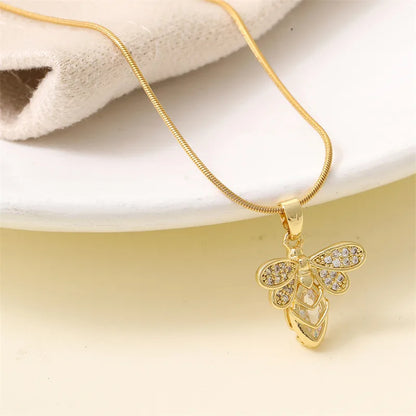 🐝 Micro Pave Zircon Bee Necklace 🐝