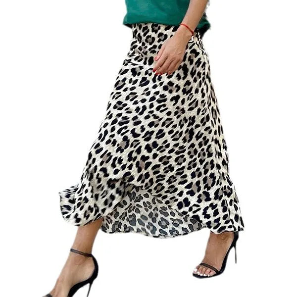 🐆 Leopard Print A-Line Skirt 🐆
