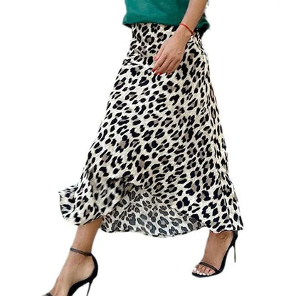 🐆 Leopard Print A-Line Skirt 🐆