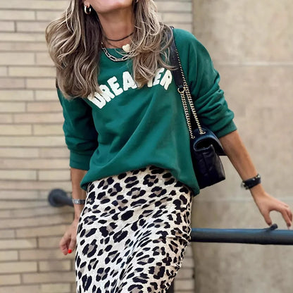 🐆 Leopard Print A-Line Skirt 🐆
