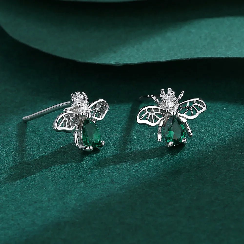 💚🐝 Sterling Silver 925 Bee Earrings 🐝💚