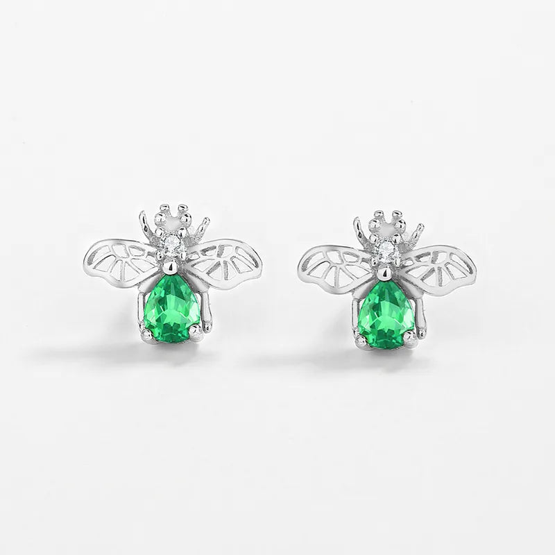 💚🐝 Sterling Silver 925 Bee Earrings 🐝💚