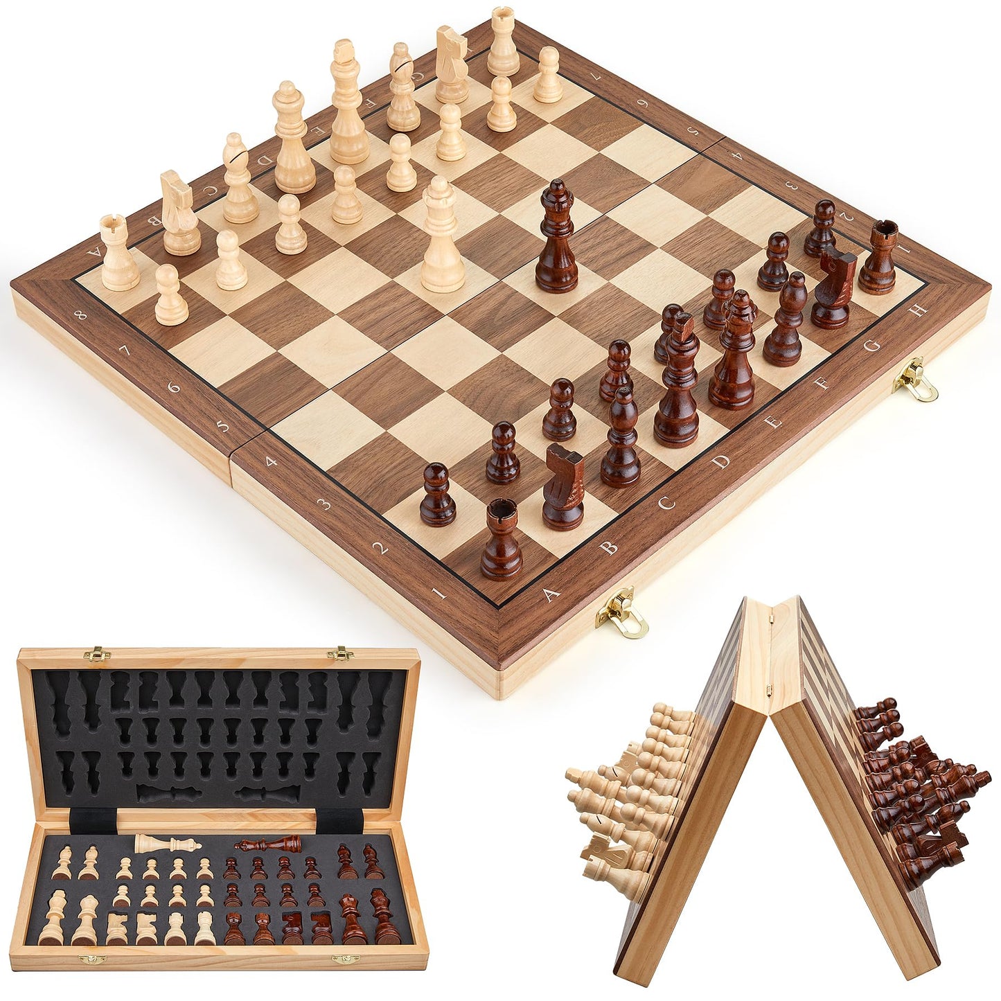 15" Wooden Chess Set