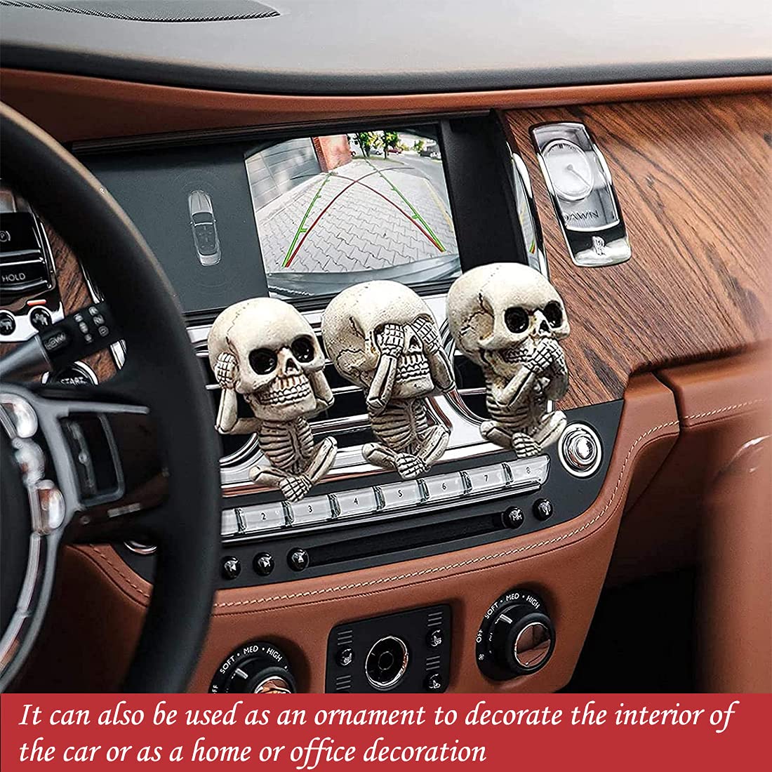 💀🚗 3pc Skull Car Fragrance Diffuser 🚗💀