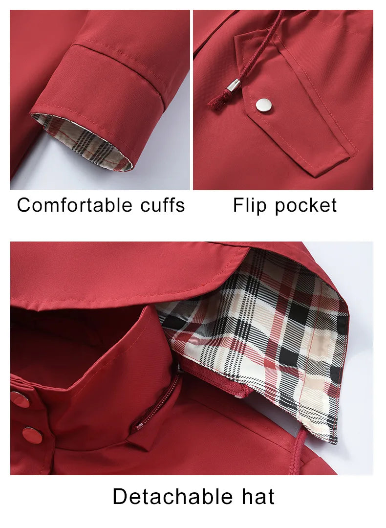 Elegant Plaid Trench Coats (Multiple Colour Options!)