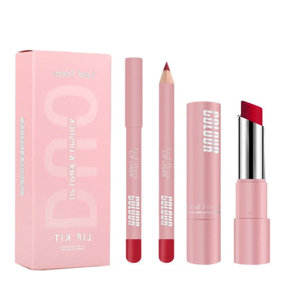 💄 Long-Lasting Waterproof Lip Liner & Lipstick Set 💋