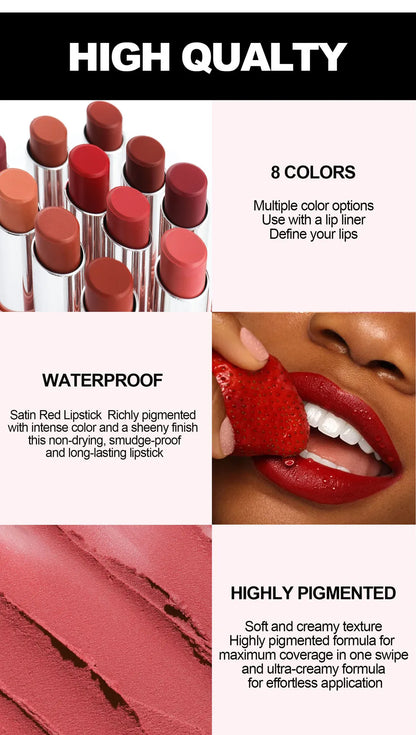 💄 Long-Lasting Waterproof Lip Liner & Lipstick Set 💋
