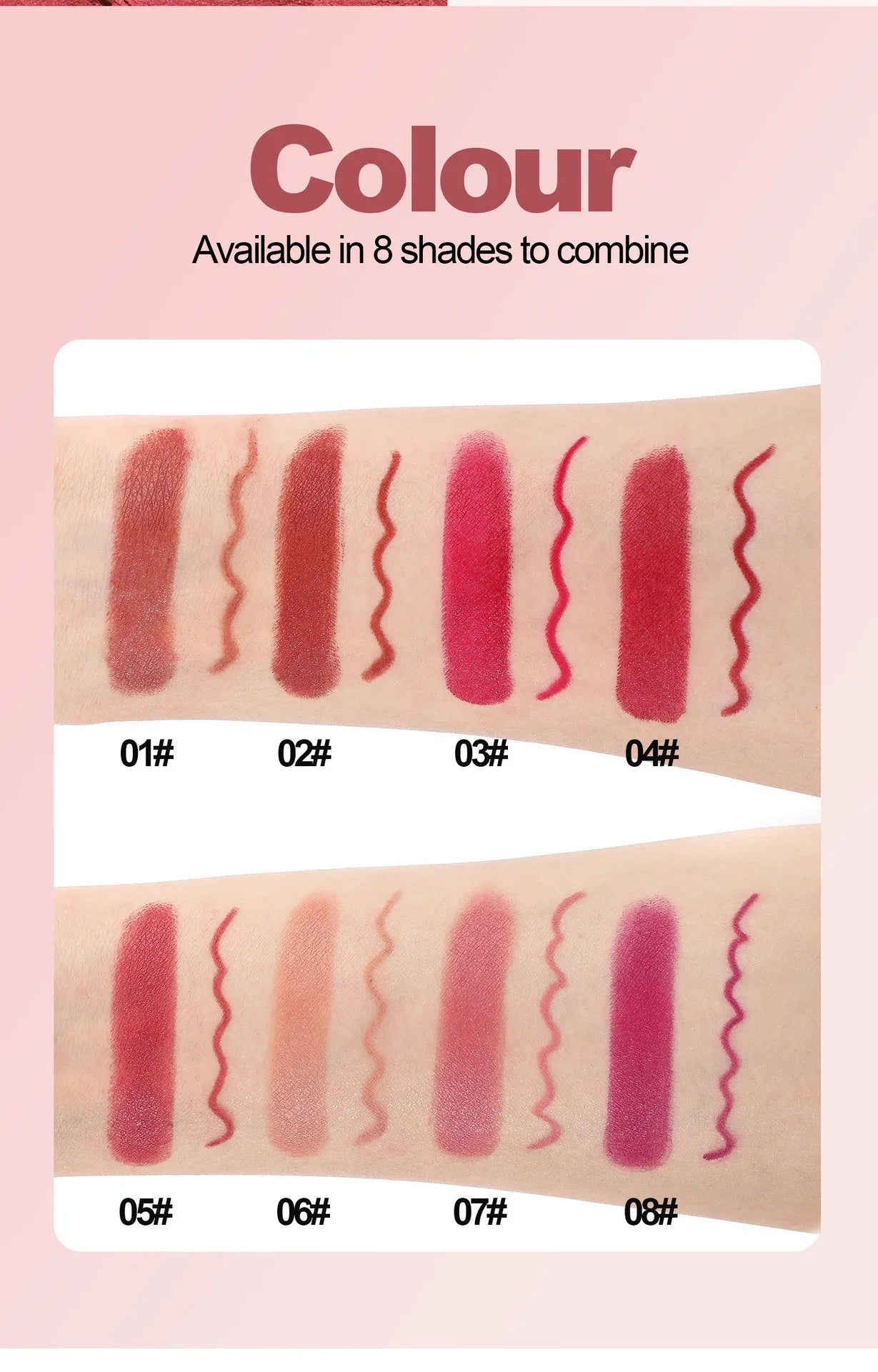 💄 Long-Lasting Waterproof Lip Liner & Lipstick Set 💋