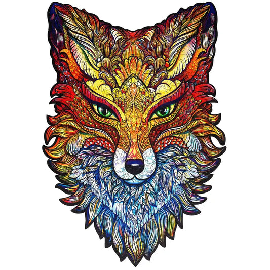 197pc Fiery Fox Wooden Jigsaw Puzzle