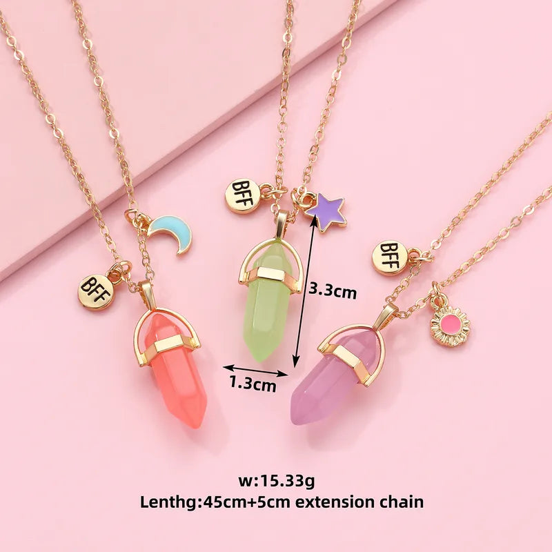 💎✨ 3pc Crystal Best Friend Necklace Set ✨💎