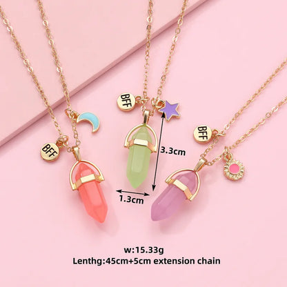 💎✨ 3pc Crystal Best Friend Necklace Set ✨💎