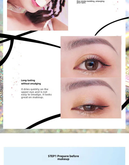 🌈✨ Rainbow Glitter Eyeliner ✨🌈