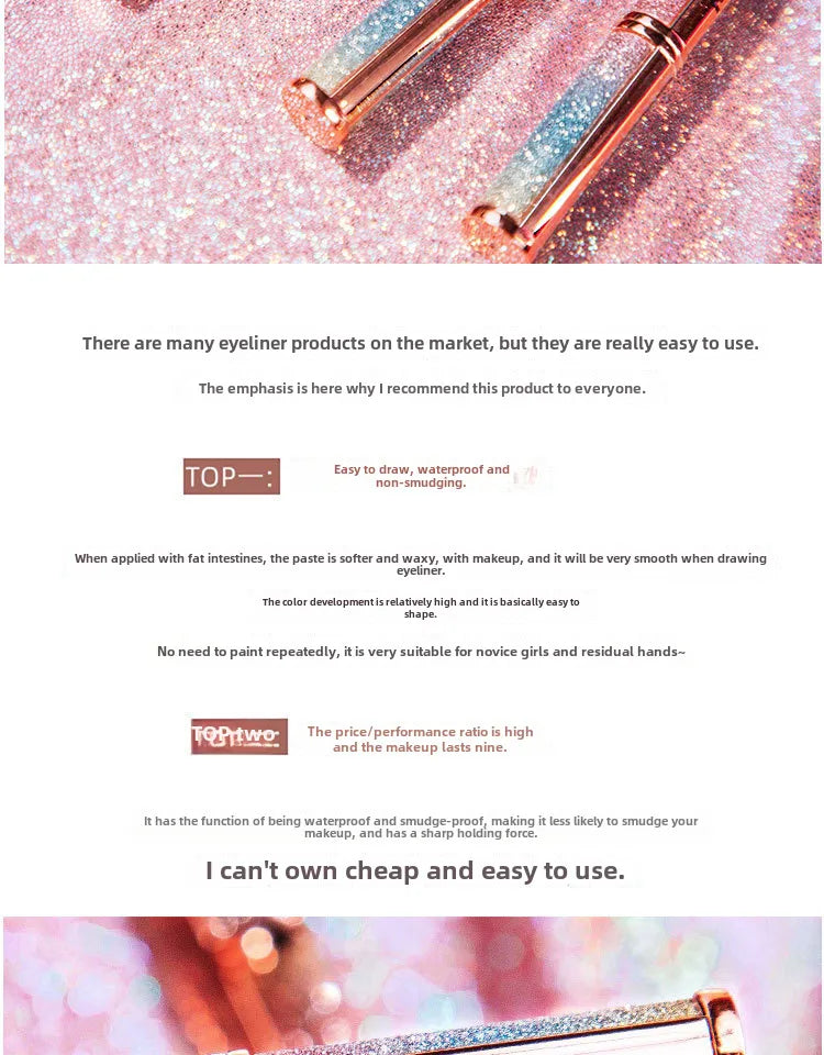 🌈✨ Rainbow Glitter Eyeliner ✨🌈