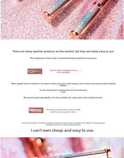 🌈✨ Rainbow Glitter Eyeliner ✨🌈