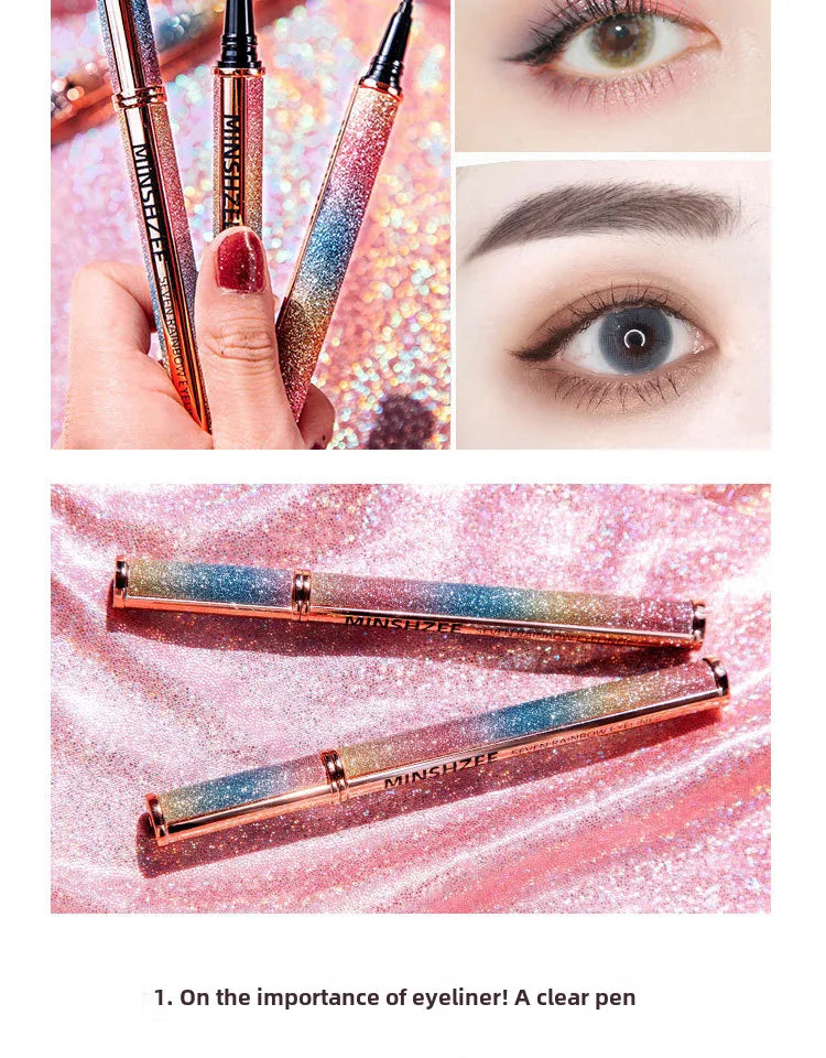 🌈✨ Rainbow Glitter Eyeliner ✨🌈