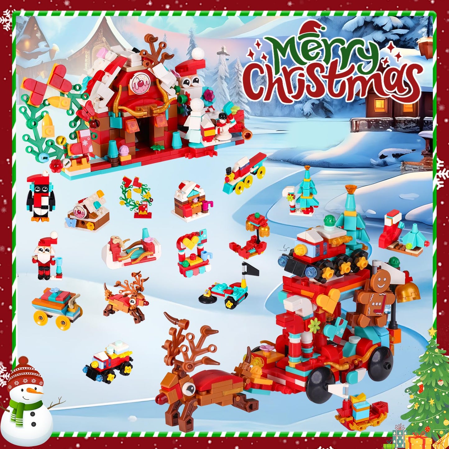 🎄✨ Advent Calendar 2025 Building Blocks Toy – 24 Days Christmas Countdown ✨🎄