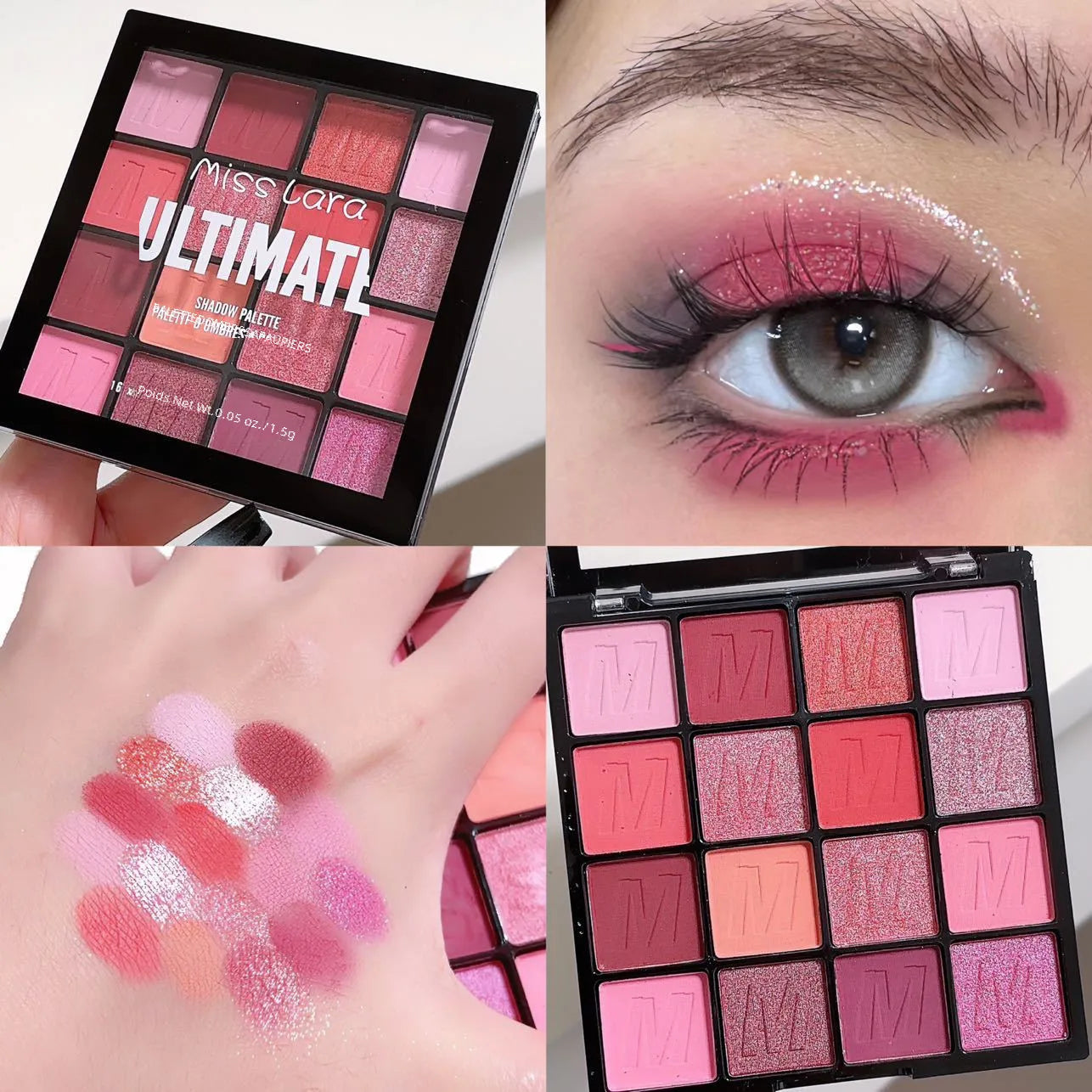 🎨 16-Colour Eyeshadow Palettes 🎨