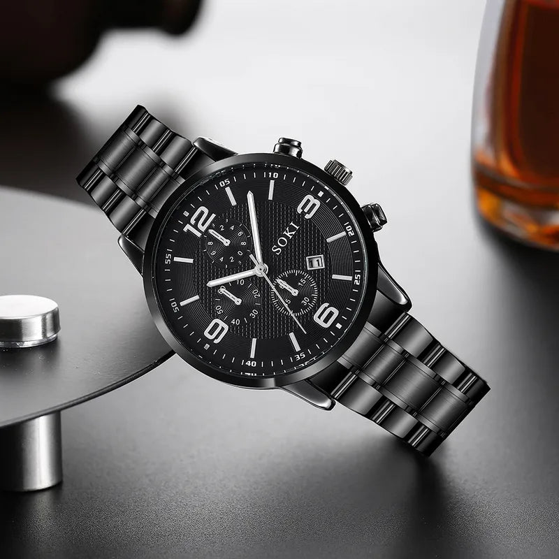 ⌚️ Men's Black Watch Set ⌚️