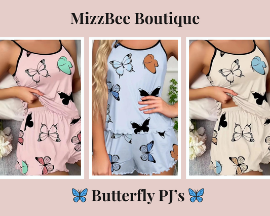 🦋 Women's Butterfly Print PJ Set 🦋