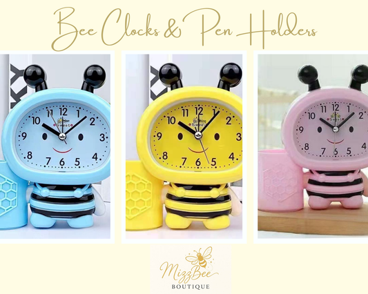 🐝⏰ Bee Clocks & Pen Holders✏️🐝