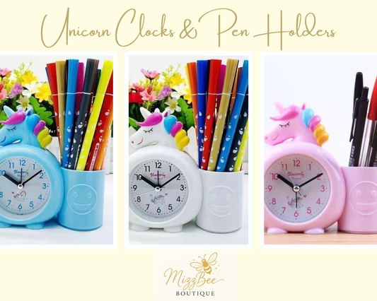🦄⏰ Unicorn Clocks & Pen Holders ✏️✨