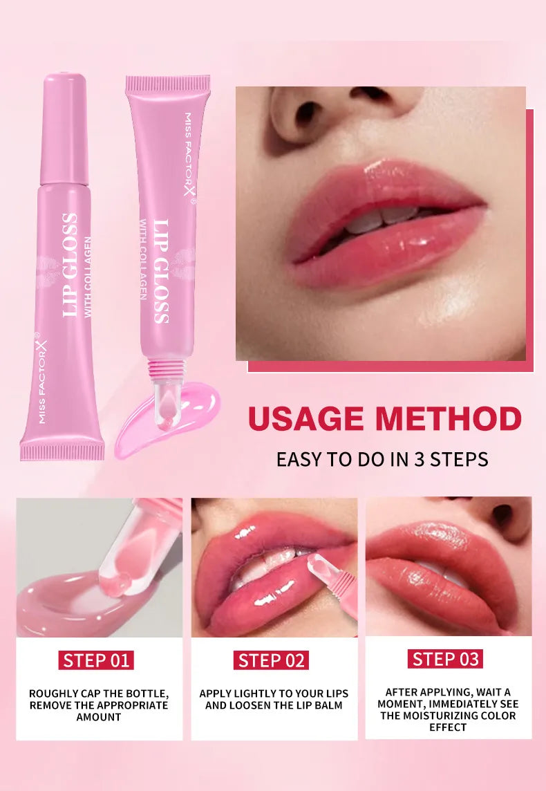 💋 6pc Moisturizing Coloured Lip Gloss Set 💋