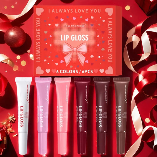💋 6pc Moisturizing Coloured Lip Gloss Set 💋