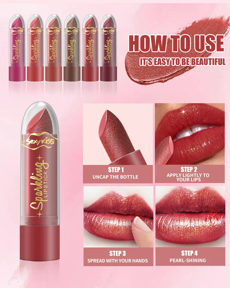 💄 6pc Moisturizing Pearl Lipstick Set 💄