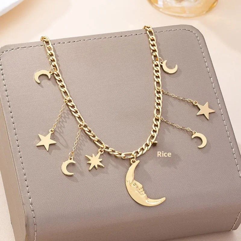 🌙 Gold Star & Moon Necklace 🌙