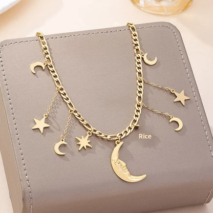 🌙 Gold Star & Moon Necklace 🌙