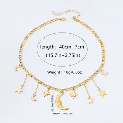 🌙 Gold Star & Moon Necklace 🌙