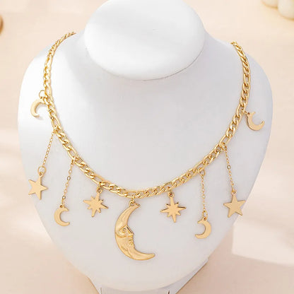 🌙 Gold Star & Moon Necklace 🌙