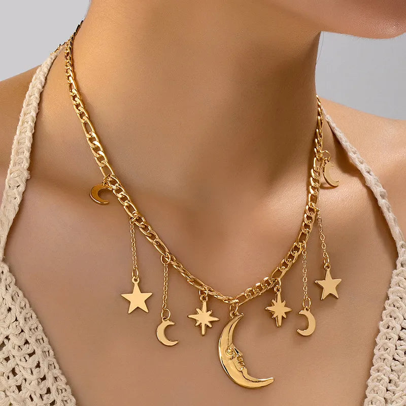 🌙 Gold Star & Moon Necklace 🌙
