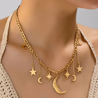 🌙 Gold Star & Moon Necklace 🌙