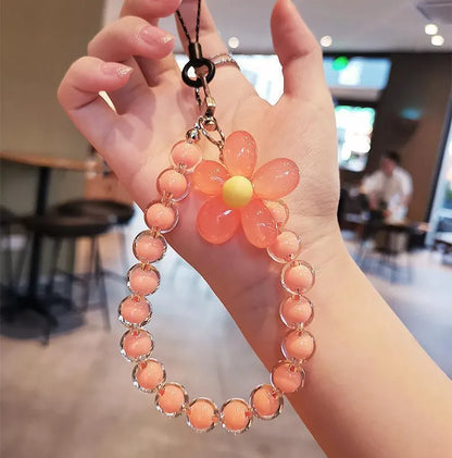 🌸✨ Sweet Flower Beaded Mobile Phone Chains ✨🌸