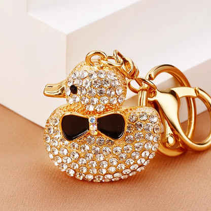 ✨🦆 Sparkly Diamante Rubber Ducky Bag Charm & Keyrings (Multiple Colour Choices!) 🦆✨