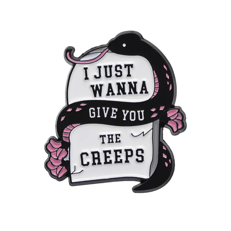 🖤 Pink Gothic 4pc Brooch Pin Badge Set  🖤