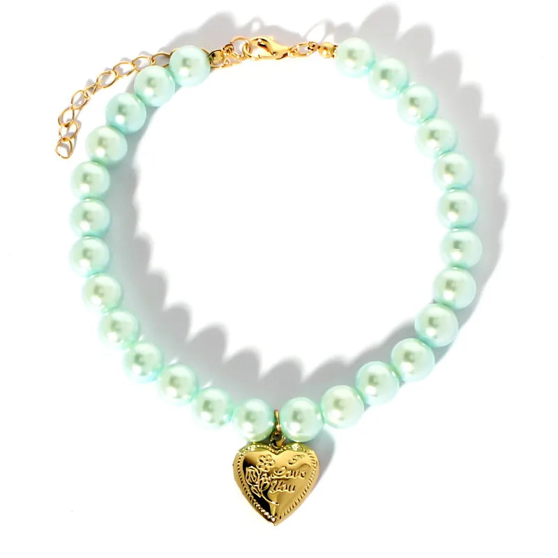 💖🐾  Green or Pink Pet Necklaces 🐾💖