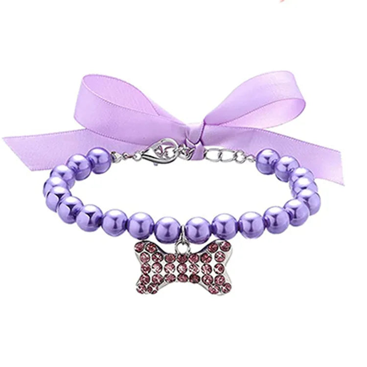 ✨🐾  Pearl Pet Necklace Collar 🐾✨