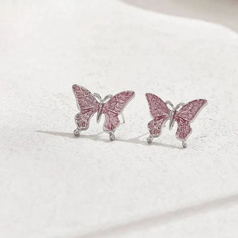 🦋 Pastel Butterfly Necklace & Earrings Set 🦋