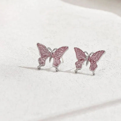 🦋 Pastel Butterfly Necklace & Earrings Set 🦋