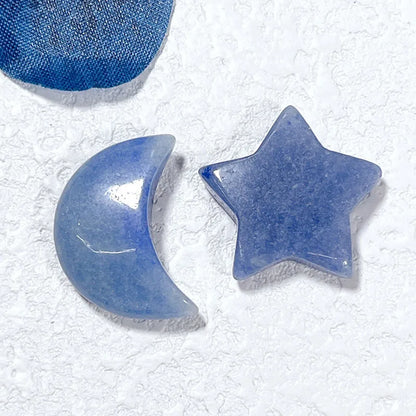 🌙⭐ 1 Pair Crystal Star & Moon Sets ⭐🌙