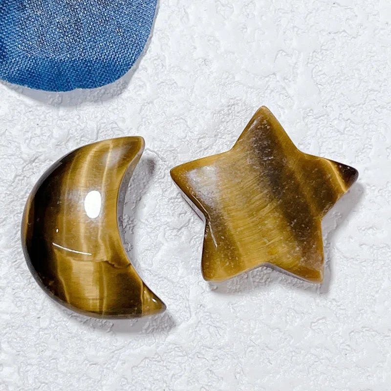 🌙⭐ 1 Pair Crystal Star & Moon Sets ⭐🌙