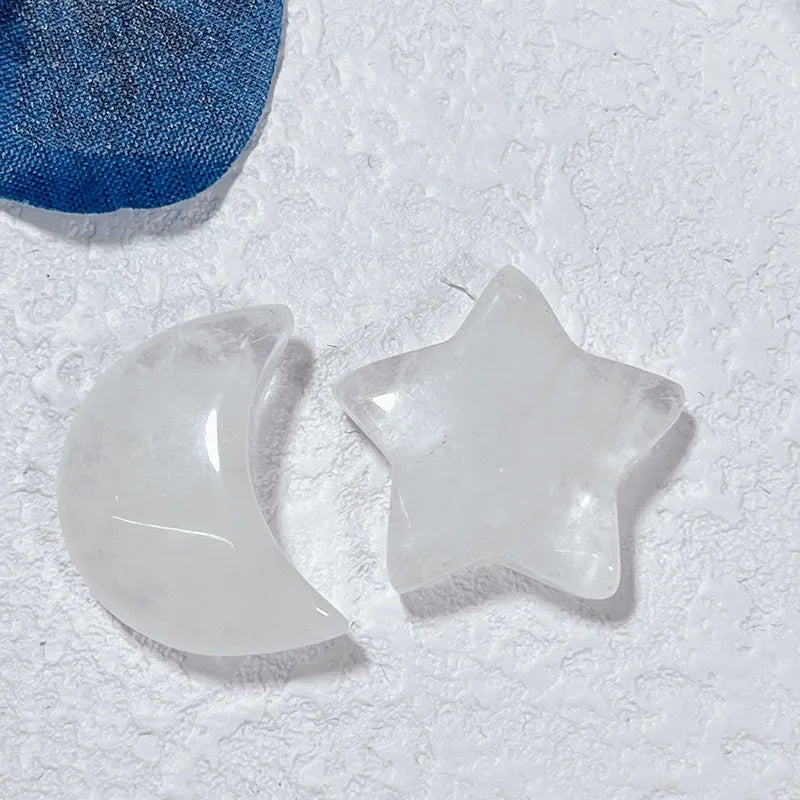 🌙⭐ 1 Pair Crystal Star & Moon Sets ⭐🌙