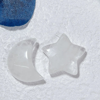 🌙⭐ 1 Pair Crystal Star & Moon Sets ⭐🌙