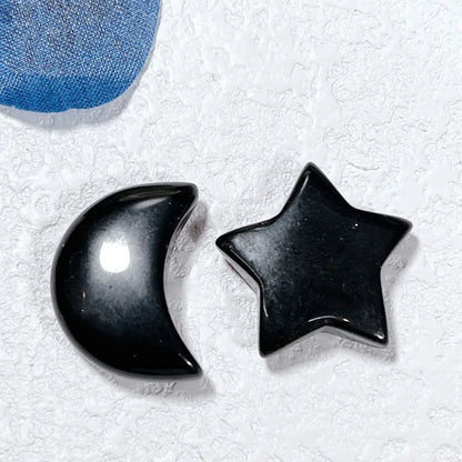 🌙⭐ 1 Pair Crystal Star & Moon Sets ⭐🌙