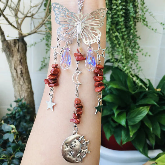 🦋 Red Jasper Butterfly Sun Catcher 🦋