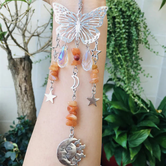 🦋 Red Aventurine Butterfly Sun Catcher 🦋